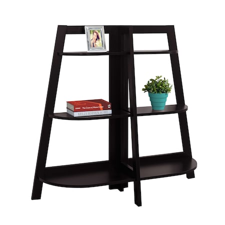 Monarch Specialties Bookshelf, Bookcase, Etagere, 3 Tier, 48"H, Office, Bedroom, Laminate, Brown, Contemporary, Modern I 2426